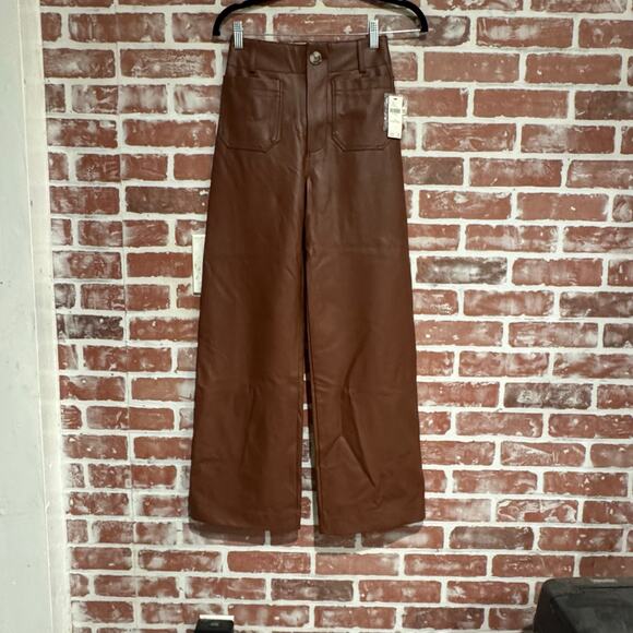 NWT Anthropologie The Colette Cropped Wide-Leg Trousers Size 23 Tall - Picture 1 of 11